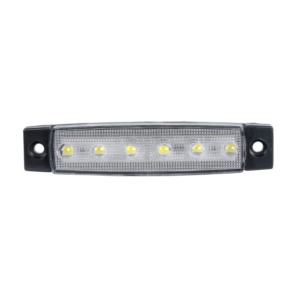 79900 Πλευρικά Φώτα Όγκου Φορτηγών LED 6 SMD 2835 DC 10-30V Πλαστικό PVC Αδιάβροχο IP66 Ψυχρό Λευκό 6000K - Image 2