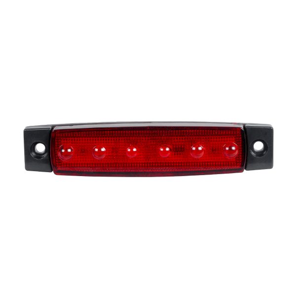 79901 Πλευρικά Φώτα Όγκου Φορτηγών LED 6 SMD 2835 DC 10-30V Πλαστικό PVC Αδιάβροχο IP66 Κόκκινο - Image 2