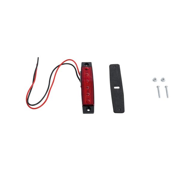 79901 Πλευρικά Φώτα Όγκου Φορτηγών LED 6 SMD 2835 DC 10-30V Πλαστικό PVC Αδιάβροχο IP66 Κόκκινο - Image 5