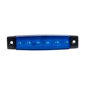79903 Πλευρικά Φώτα Όγκου Φορτηγών LED 6xSMD2835 DC 10-30V 1.5W 100lm IP66 Mπλε – Μ9.5 x W2 x H1.1cm