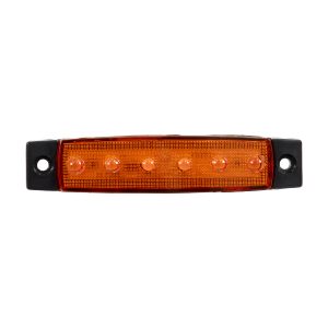 79904 Πλευρικά Φώτα Όγκου Φορτηγών LED 6xSMD2835 DC 10-30V 1.5W 100lm IP66 Πορτοκαλί – Μ9.5 x W2 x H1.1cm