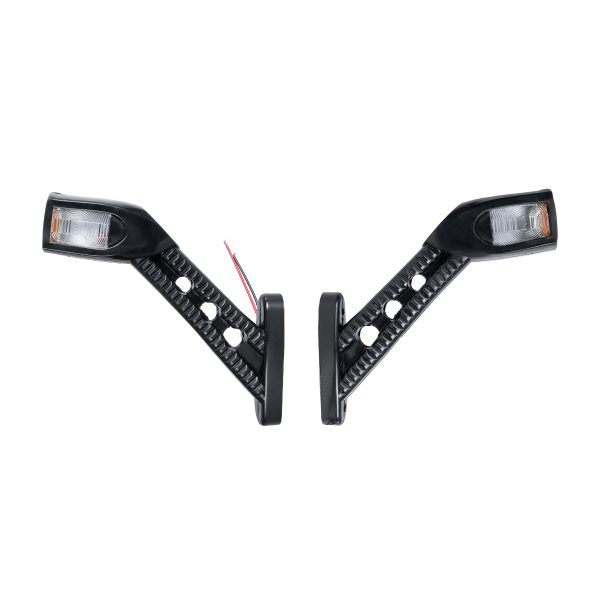 79924 Ζευγάρι Πλευρικά Φώτα Όγκου Φορτηγών LED 6xSMD2835 DC24V 3W 200lm IP66 Πορτοκαλί & 6000K & Κόκκινο - Μ6.5 x W3 x H1.8cm - Image 2