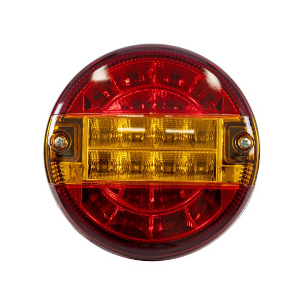 79926 Φανάρι Universal για Τρέιλερ LED 10W - DC 12V - Κόκκινο - Πορτοκαλί - Αδιάβροχο IP66 - Φ13.5 x Υ5.5cm - 2 Χρόνια Εγγύηση - Image 2