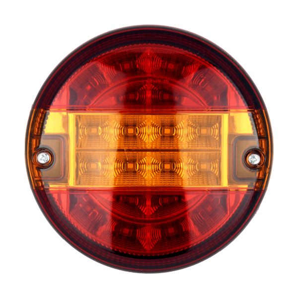79927 Πίσω Φανάρι Φορτηγού 20 LED DC 24V Στρογγυλό Universal Αδιάβροχο IP66 Κόκκινο - Πορτοκαλί - Image 2