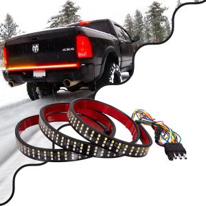 85330 Car Backlit LED Strip Εύκαμπτη Ταινία 150cm Σήμανσης DRL Αυτοκινήτου 6 Προγραμμάτων Φωτισμού LED SMD 2835 80W DC 12V Αδιάβροχη IP68 Πορτοκαλί – Κόκκινο – Ψυχρό Λευκό 6000K