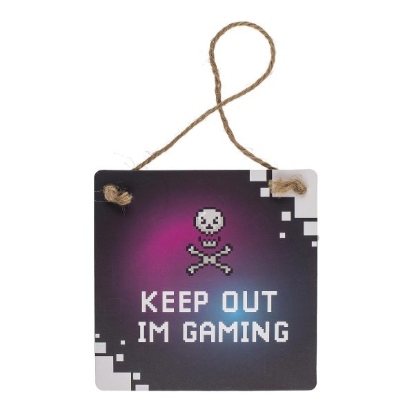 Πινακίδα Κρεμαστή Διακοσμητική Gaming Χαρτόνι 18x18cm Σε 4 Σχέδια - Image 4