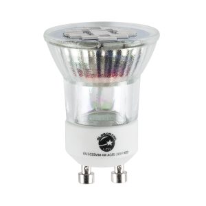 76009 Σποτ LED GU10 MR11 4W 300lm 120° AC 85-265V με Λευκό Γαλακτερό Γυαλί Κόκκινο – 2 Χρόνια Εγγύηση