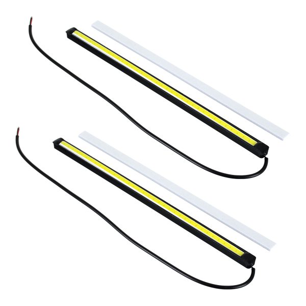 81721 Σετ 2 Μπάρες Αλουμινίου DRL LED CREE COB 6W 600lm 120° DC 12V Αδιάβροχες IP65 Ψυχρό Λευκό 6000K - Image 4
