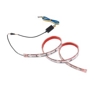 81732 Car Backlit LED Strip Εύκαμπτη Ταινία 100cm Σήμανσης DRL Αυτοκινήτου 5 Προγραμμάτα Φωτισμού LED SMD 5050 7.6W DC 9-30V Αδιάβροχη IP65 RGB – 2 Χρόνια Εγγύηση