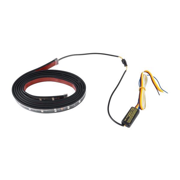 81736 Car Backlit LED Strip Εύκαμπτη Ταινία 240cm Σήμανσης DRL Αυτοκινήτου με Ασύρματο Χειριστήριο IR LED SMD 5050 14W DC 9-30V Αδιάβροχη IP65 RGB - 2 Χρόνια Εγγύηση - Image 3