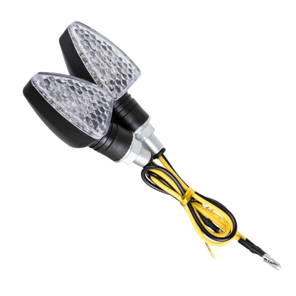 81751 ΣΕΤ 2 x Φλάς Μοτοσυκλέτας Universal Triangle LED Diode 5W DC 12V Πορτοκαλί Αδιάβροχα IP65 - Image 5