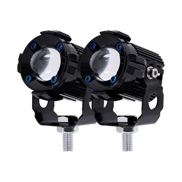 82236 Ζευγάρι 2 x Προβολάκια Μοτοσυκλέτας TRANSFORMER 60W 6000lm 10° DC 12-80V Αδιάβροχα IP67 Κίτρινο & Ψυχρό Λευκό 6000K - Image 2