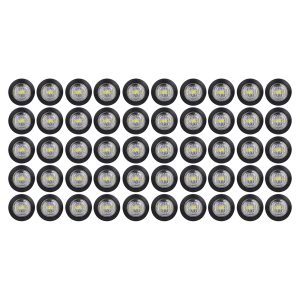 85307 Πακέτο 50 Τεμάχια Φώτα Όγκου για Φορτηγά BULLET PIN LED SMD 5730 1W / Τεμ. 100lm DC 24V Αδιάβροχα IP65 Ψυχρό Λευκό 6000K