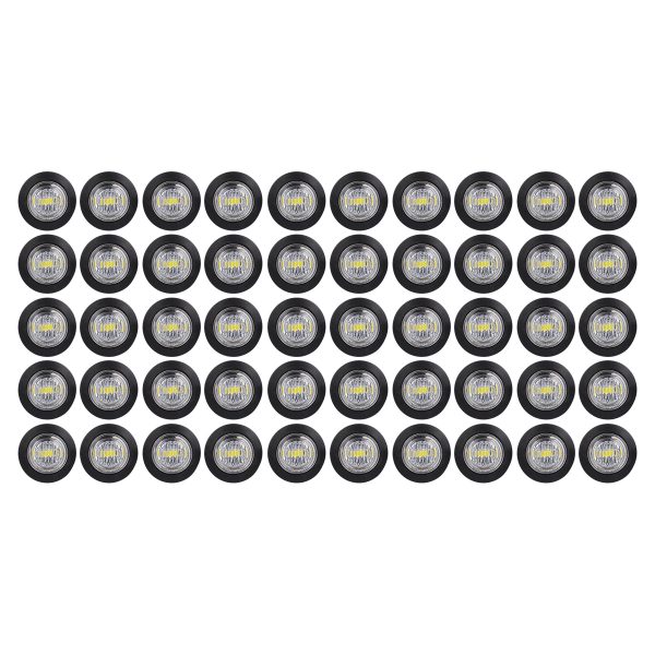 85307 Πακέτο 50 Τεμάχια Φώτα Όγκου για Φορτηγά BULLET PIN LED SMD 5730 1W / Τεμ. 100lm DC 24V Αδιάβροχα IP65 Ψυχρό Λευκό 6000K - Image 2