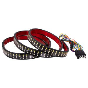 85330 Car Backlit LED Strip Εύκαμπτη Ταινία 150cm Σήμανσης DRL Αυτοκινήτου 6 Προγραμμάτων Φωτισμού LED SMD 2835 80W DC 12V Αδιάβροχη IP68 Πορτοκαλί – Κόκκινο – Ψυχρό Λευκό 6000K