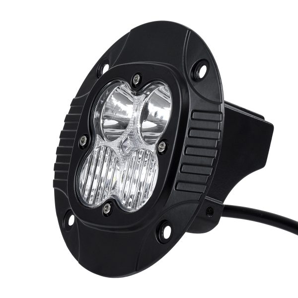 85444 PRO Series Χωνευτός Προβολέας Εργασίας - Φώτα Ημέρας - Working Light - DRL για Αυτοκίνητα & Φορτηγά LED CREE XBD 20W 2000lm DC 10-30V Αδιάβροχο IP65 Ψυχρό Λευκό 6000K & RGB - Image 3