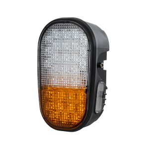 85455 E57 Mark Σετ 2 x Φανάρια για TOYOTA & UNIVERSAL FORKLIFT Βασικού Φωτισμού για Οχήματα Περονοφόρα – Κλάρκ με Φλας LED 40W DC 10-80V Αδιάβροχα IP6K9K Πορτοκαλί & Ψυχρό Λευκό 6000K  Μ20 x Π8 x Υ12cm