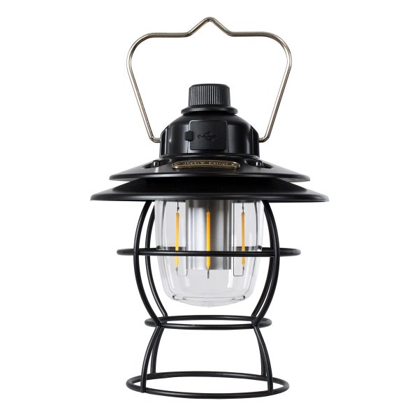 85695 Αυτόνομο Φανάρι Camping LED 4W USB 2.0 με Επαναφορτιζόμενη Μπαταρία 1 x 18650 2000mAh Li-ion Power Bank IP20 Dimmable Μαύρο με Διάφανο Γυαλί CCT Εναλλαγή Φωτισμού μέσω On/Off All In One Ψυχρό 6000K+Φυσικό 4500K+Θερμό 2700K Φ13.5 x Υ17.5cm - Image 5