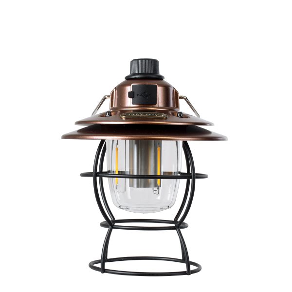 85697 Αυτόνομο Φανάρι Camping LED 4W USB 2.0 με Επαναφορτιζόμενη Μπαταρία 1 x 18650 2000mAh Li-ion Power Bank IP20 Dimmable Καφέ με Διάφανο Γυαλί CCT Εναλλαγή Φωτισμού μέσω On/Off All In One Ψυχρό 6000K+Φυσικό 4500K+Θερμό 2700K Φ13.5 x Υ17.5cm - Image 4