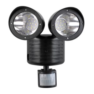 85712 Μαύρο Αυτόνομο Ηλιακό Φωτιστικό LED SMD 10W 150lm με Ενσωματωμένη Μπαταρία 1200mAh – Φωτοβολταϊκό Πάνελ με Αισθητήρα Ημέρας-Νύχτας και PIR Αισθητήρα Κίνησης Αδιάβροχο IP54 Ψυχρό Λευκό 6000K