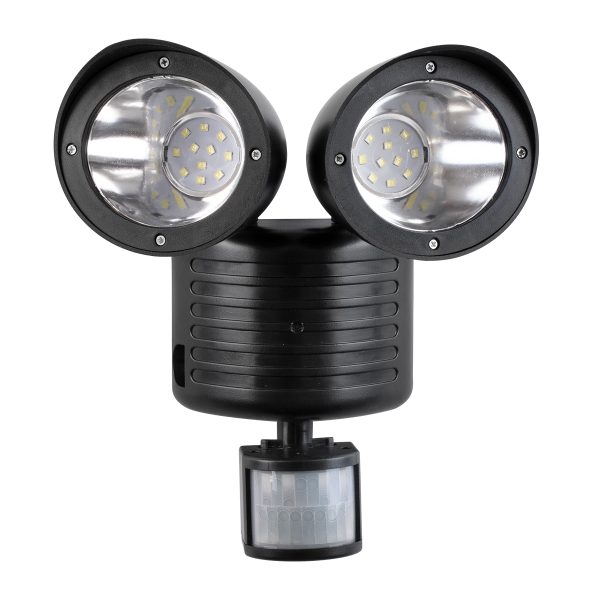 85712 Μαύρο Αυτόνομο Ηλιακό Φωτιστικό LED SMD 10W 150lm με Ενσωματωμένη Μπαταρία 1200mAh - Φωτοβολταϊκό Πάνελ με Αισθητήρα Ημέρας-Νύχτας και PIR Αισθητήρα Κίνησης Αδιάβροχο IP54 Ψυχρό Λευκό 6000K - Image 2