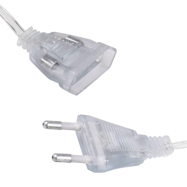 85802 Διακοσμητική Κουρτίνα 3 x 2 Μέτρα με Controller 8 Προγραμμάτων Φωτισμού - Επεκτεινόμενη 240 LED 6W AC 230V με Διάφανο Καλώδιο & EU Πρίζα IP20 Πολύχρωμο RGB Μ3 x Υ2m - Image 5