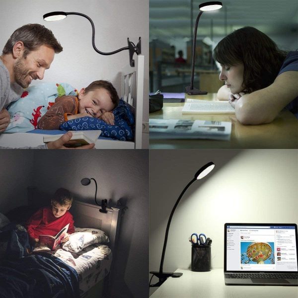 RING 85823 Επιτραπέζιο Φωτιστικό Πορτατίφ LED 5W 500lm 180° DC 5V IP20 CCT Θερμό Λευκό 2700K - Φυσικό Λευκό 4500K - Ψυχρό Λευκό 6000K Dimmable Μαύρο Αλουμίνιο - Μ6 x Π6 x Υ2cm - 2 Xρόνια Εγγύηση - Image 4