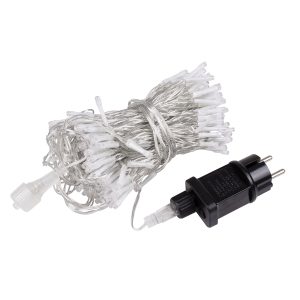 85829 Διακοσμητική Κουρτίνα 3 x 3 Μέτρα με Controller 8 Προγραμμάτων Φωτισμού – Επεκτεινόμενη 300 LED 3.6W AC 230V με Διάφανο Καλώδιο & Πρίζα Schuko Αδιάβροχη IP44 Πολύχρωμο RGB Μ3 x Υ3m