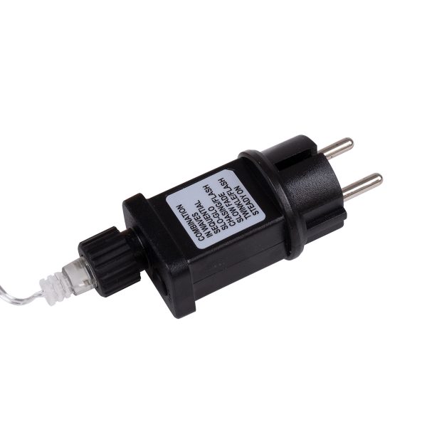 85846 Διακοσμητική Γιρλάντα 32 Μέτρα με Controller 8 Προγραμμάτων Εναλλαγών Φωτισμού - 300 LED 3.6W AC 230V με Χάλκινο Καλώδιο & Πρίζα Schuko Αδιάβροχη IP44 Ψυχρό Λευκό 6000K Μ32m - Image 3