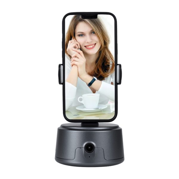 86005 Following Face Auto Tracking Live Steaming Mobile Stand - Βάση Κινητού με Ανιχνευτή Κίνησης & Βάση για Τρίποδο - Μαύρο - Image 2