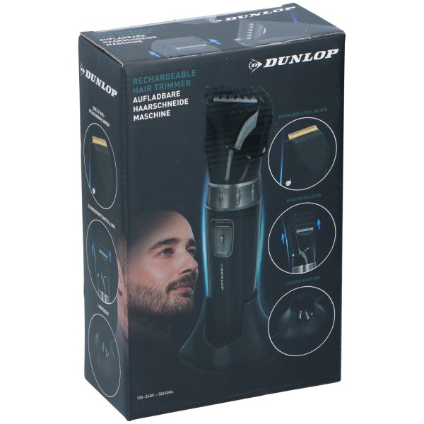 Κουρευτική Μηχανή Επαναφορτιζόμενη Μαύρη DUNLOP - Image 5