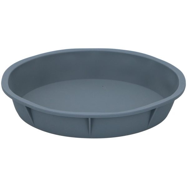 Στρογγυλή Φόρμα Κέικ Σιλικόνη Γκρι 24.5x4.5cm ALPINA Σε 2 Χρώματα - Image 2
