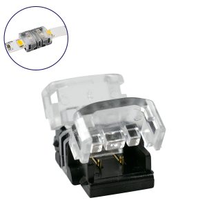 70713 Ταχυσύνδεσμος Ένωσης IP20 – Strip To Strip Connector για Ένωση 2 x Μονόχρωμες Ταινίες LED Πλάτους 8mm