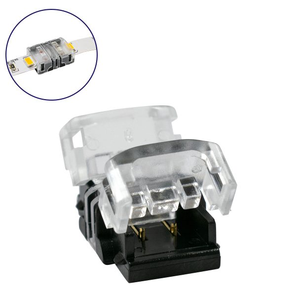 70713 Ταχυσύνδεσμος Ένωσης IP20 - Strip To Strip Connector για Ένωση 2 x Μονόχρωμες Ταινίες LED Πλάτους 8mm