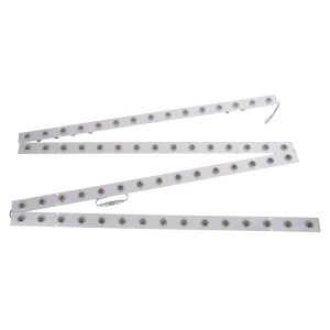 90119 4 x Digital Pixel Addressable Facade Aluminum Bars – 4 x Ψηφιακές Μπάρες Αλουμινίου Πρόσοψης Κτιρίων LED SMD 3535 45W 60LED 60PIXEL SPI/TTL Protocol IC UCS512B 2700lm 120° DC 12V IP67 RGB – Ασημί Σώμα – Μ400 x Π4.5 x Υ3.6cm – 4 Μπάρες