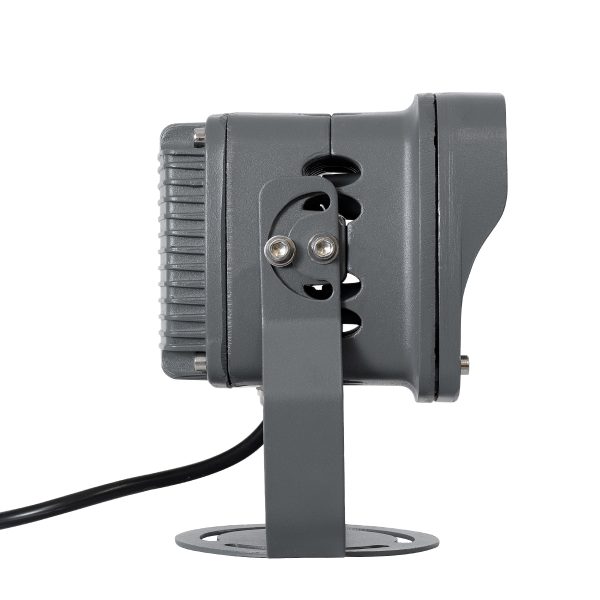 FLOOD-XENA 90120 Προβολέας Σποτ Wall Washer LED 12W 1260lm 10° AC 220-240V Αδιάβροχο IP65 Πορτοκαλί 2200K - Γκρι Ανθρακί - Μ13.5 x Π11 x Υ15cm - 3 Χρόνια Εγγύηση - Image 2
