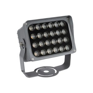 FLOOD-XENA 90127 Προβολέας Σποτ Wall Washer LED 24W 2520lm 10° AC 220-240V Αδιάβροχο IP65 Πορτοκαλί 2200K – Γκρι Ανθρακί – Μ18 x Π13.5 x Υ18cm – 3 Χρόνια Εγγύηση