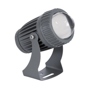 SPOT-FENIA 90137 Σποτ Φωτισμου Wall Washer LED 10W 1000lm 5° DC 24V DMX512 Αδιάβροχο IP65 D7 x H12cm RGB – Γκρι Ανθρακί – 3 Years Warranty