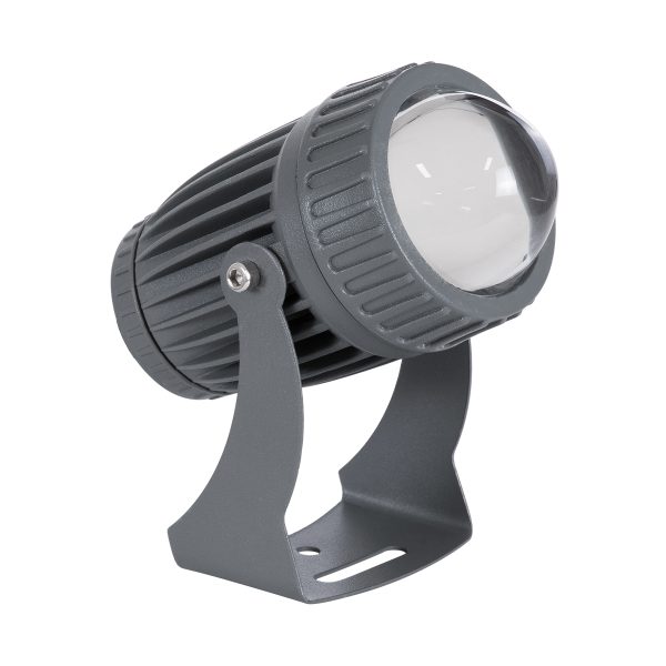 SPOT-FENIA 90137 Σποτ Φωτισμου Wall Washer LED 10W 1000lm 5° DC 24V DMX512 Αδιάβροχο IP65 D7 x H12cm RGB - Γκρι Ανθρακί - 3 Years Warranty - Image 2