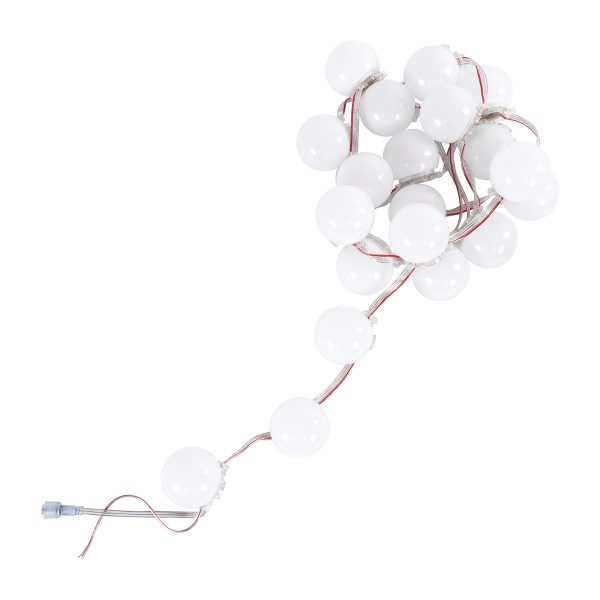 90139 Digital Pixel Addressable Facade Module Chain String with 20 Spots - Ψηφιακή Αλυσίδα - Γιρλάντα με 20 Σποτ LED SMD 3535 15W 20LED 20PIXEL SPI/TTL Protocol IC UCS512B 900lm 240° DC 12V Αδιάβροχο IP67 Πολύχρωμο RGB - Μ200 x Π5 x Υ5cm - 3 Χρόνια Εγγύησ - Image 4