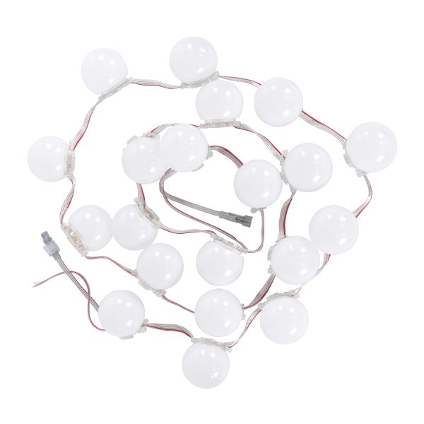 90139 Digital Pixel Addressable Facade Module Chain String with 20 Spots - Ψηφιακή Αλυσίδα - Γιρλάντα με 20 Σποτ LED SMD 3535 15W 20LED 20PIXEL SPI/TTL Protocol IC UCS512B 900lm 240° DC 12V Αδιάβροχο IP67 Πολύχρωμο RGB - Μ200 x Π5 x Υ5cm - 3 Χρόνια Εγγύησ - Image 5