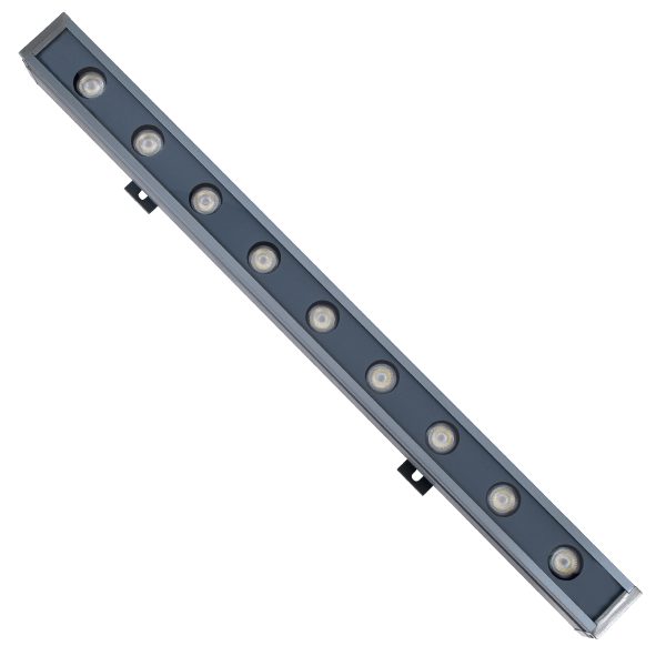 WASHER-NAIA 90174 Μπάρα Φωτισμού Wall Washer LED 9W 1080lm 30° DC 24V Αδιάβροχο IP65 Ψυχρό Λευκό 6000K Dimmable - Γκρι Ανθρακί - Μ50 x Π4 x Υ5cm - 3 Χρόνια Εγγύηση - Image 2