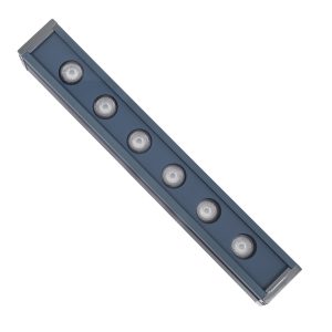 WASHER-VAIA 90182 Μπάρα Φωτισμού Wall Washer LED 6W 600lm 30° DC 24V Αδιάβροχο IP65 Μπλε Dimmable – Γκρι Ανθρακί – Μ30 x Π4 x Υ5cm – 3 Χρόνια Εγγύηση