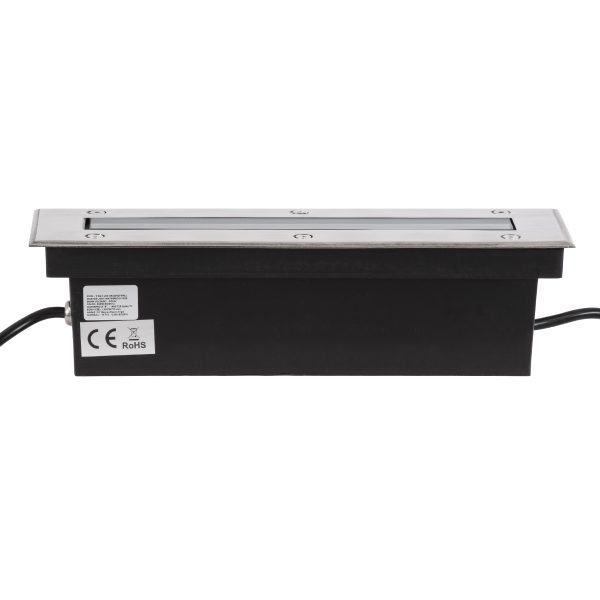 UNDERGROUND-REMVI 90191 Χωνευτή Μπάρα Φωτισμού Wall Washer LED 9W 765lm 10° DC 24V Αδιάβροχο IP68 RGBW Dimmable DMX512 - Ανοξείδωτο Ατσάλι 304 - Μ30 x Π9 x Υ8.5cm / Μ28.5 x Π7.5cm - 3 Χρόνια Εγγύηση - Image 4