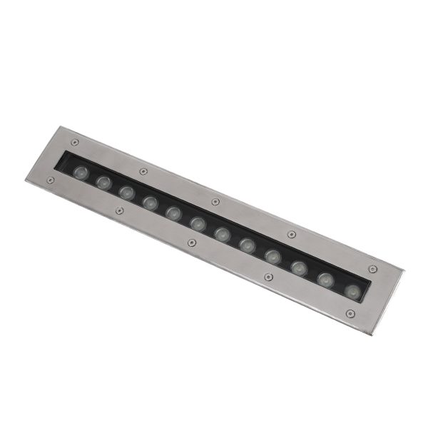 UNDERGROUND-REMVI 90193 Χωνευτή Μπάρα Φωτισμού Wall Washer LED 12W 1020lm 10° DC 24V Αδιάβροχο IP68 RGBW Dimmable DMX512 - Ανοξείδωτο Ατσάλι 304 - Μ50 x Π9 x Υ7.2cm / Μ48.5 x Π7.5cm - 3 Χρόνια Εγγύηση - Image 2