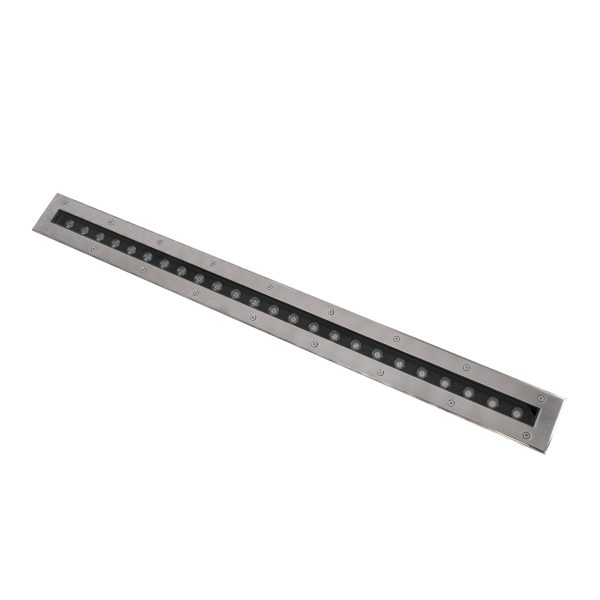 UNDERGROUND-REMVI 90194 Χωνευτή Μπάρα Φωτισμού Wall Washer LED 24W 2160lm 10° DC 24V Αδιάβροχο IP68 Θερμό Λευκό 2700K Dimmable - Ανοξείδωτο Ατσάλι 304 - Μ100 x Π9 x Υ7.2cm / Μ98.2 x Π7.6cm - 3 Χρόνια Εγγύηση - Image 2