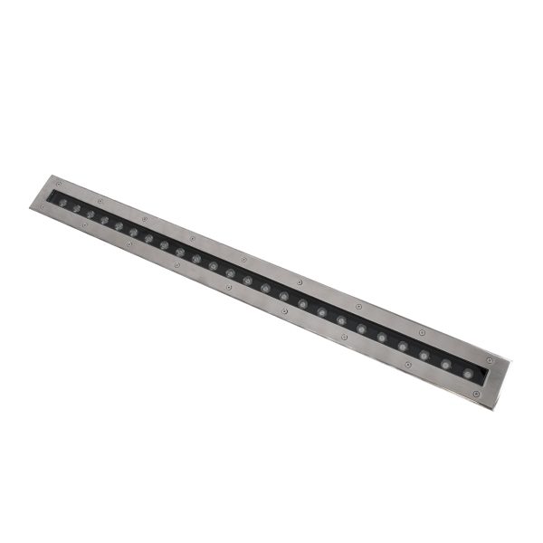 UNDERGROUND-REMVI 90194-R Χωνευτό Φωτιστικό Wall Washer Δαπέδου LED 18W 1440lm 10° DC 24V Αδιάβροχο IP68 L100 x W9 x H7.2cm Κόκκινο - Ανοξείδωτο Ατσάλι - 3 Years Warranty - Image 2
