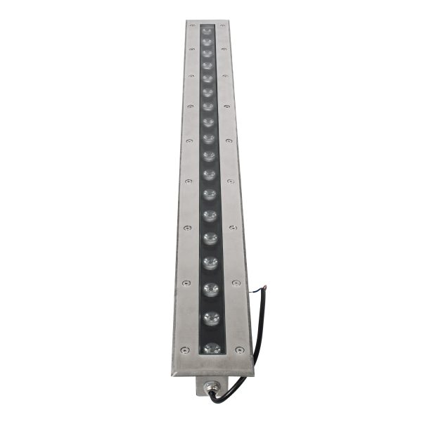 UNDERGROUND-REMVI 90194-R Χωνευτό Φωτιστικό Wall Washer Δαπέδου LED 18W 1440lm 10° DC 24V Αδιάβροχο IP68 L100 x W9 x H7.2cm Κόκκινο - Ανοξείδωτο Ατσάλι - 3 Years Warranty - Image 3