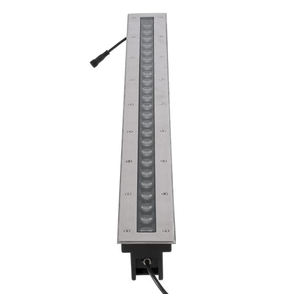 UNDERGROUND-REMVI 90195 Χωνευτή Μπάρα Φωτισμού Wall Washer LED 24W 2040lm 10° DC 24V Αδιάβροχο IP68 RGBW Dimmable DMX512 - Ανοξείδωτο Ατσάλι 304 - Μ100 x Π9 x Υ7.2cm/ Μ98.2 x Π7.6cm - 3 Χρόνια Εγγύηση - Image 3