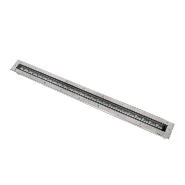 UNDERGROUND-PASSAGGIO 90197 Χωνευτό Φωτιστικό Wall Washer Δαπέδου LED 24W 2040lm 10° DC 24V Αδιάβροχο IP68 με Ρυθμιζόμενη Γωνία Φωτισμού L108 x W9 x H7.5cm RGBW DMX512 - Ανοξείδωτο Ατσάλι - 3 Years Warranty - Image 2